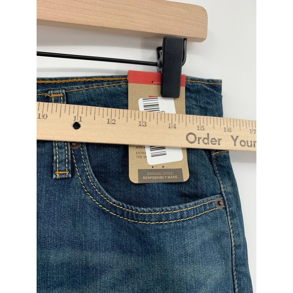 Levis 541 Jeans Mens 30x32 Blue Athletic Taper Cotton Stretch Denim Pants NEW